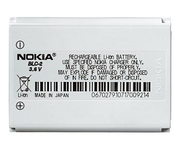 Nokia BLC-2 Standard Battery for Nokia 1260, 1261, 2260, 3310, 3360, 3361, 3390, 3395, 3560, 3570, 3585, 3586i, 3588i, 3589i, 3590, 3595, 6010, 6651, 6800, 6810