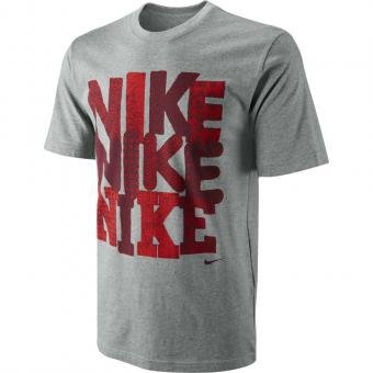 Nike Sole Tee grau/rot