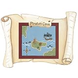Large Pirate Ship Map Scroll Wall Sticker by Sherri Blum Large Pirate Ship Map Scroll Wall Sticker by Sherri Blum