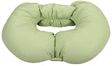 Leachco Two-By-You Adjustable Nursing Pillow, Sage/White dot