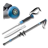 United Cutlery 2559B Black and Blue Cathedrak Peak Hiking Staff