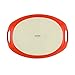 Rachael Ray Serveware 15-Inch Stoneware Oval Platter, Orange