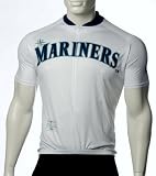 MLB Seattle Mariners Women's Cycling Jersey, White, Small