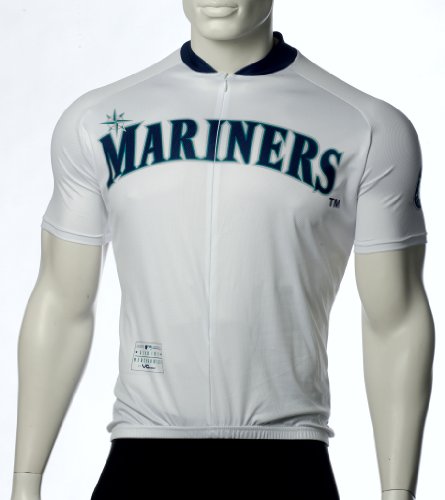 MLB Seattle Mariners Women's Cycling Jersey, White, Small
