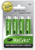 Electronics : GP 2100mAh AA ReCyko Rechargeable Ni-Mh Batteries 4 Pack