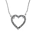 Silver Crystal Open Heart Necklace Pendant Jewelry Stocking Stuffer for Girlfriend Women Teen Girl Mother