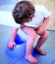 Extra Comfortable Potty with Footplates - Pearly White