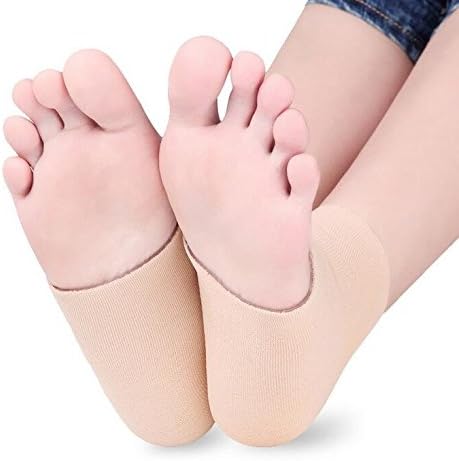 Yunhua Beauty Spa Moisturizing Gel Heel Socks for Dry Hard Cracked Skin -Ankle Support and Heel Hugger Increases Circulation, Eases Swelling