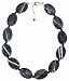Sterling Silver Labradorite Oval Necklace, 16-18"