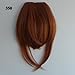 X&Y ANGEL- Girl's One Piece Hair Extensions Fashion Front Fringe Bangs/fringes Clip In On (#4/6 (dark brown))