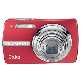 Olympus Stylus 820 8MP Digital Camera with 5x Optical Zoom (Red)