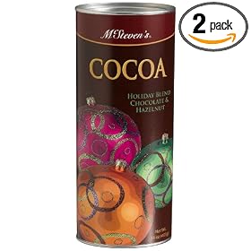 McSteven's Ornaments Holiday Blend Chocolate & Hazelnut Cocoa, 14-Ounce Tins (Pack of 2)