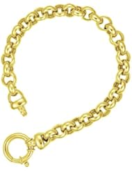 ClevereveS 18Kt Gold Yellow Rolo 8.5mm Bracelet