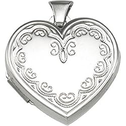 Sterling Silver Heart of Hearts Locket Pendant