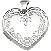 Sterling Silver Heart of Hearts Locket Pendant