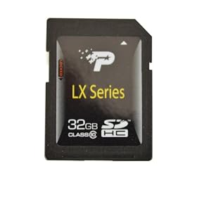 Patriot LX Series 32 GB Class 10 SDHC Flash Memory Card PSF32GSDHC10 (Black)
