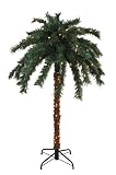 6' Pre-Lit Tropical Outdoor Summer Patio Palm Tree - Clear Lights