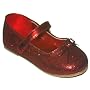 Toddler Girls Ruby Red Glitter Mary Janes Shoes