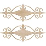 Wood Flourishes-Fancy Mini Plaque 2/Pkg