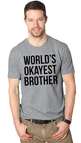 World's Okayest Brother T Shirt Funny Siblings Tee For Brothers