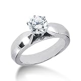  : 0.25 Ct Diamond Solitaire Ring Engagement Round Cut SI3 H Classic 14k Gold