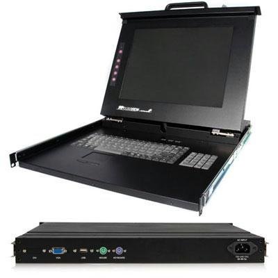 1U DuraView 19 in. Folding LCD (RACKCONS1901) -