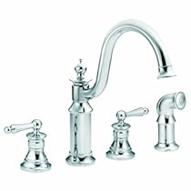 Hot Sale Moen S712 Waterhill Two-Handle High Arc Kitchen Faucet, Chrome