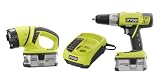 Factory-Reconditioned Ryobi ZRP813 18-Volt Lithium Ion 2-Tool Drill Kit