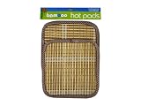 2 Pack Bamboo Hot Pads Case Pack 48
