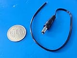 ＜φ5.5　内径φ2.1標準ＤＣコネクタ　線付ＤＣコネクタ＞オスDCジャック線付　25cm　1個＜usb-040＞