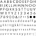 Fiskars 12-89188897 8-by-8-Inch Clear Stamps, Basic Font
