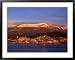 Hobart City Beside Derwent River and Below Mt. Wellington, Hobart, Tasmania, Australia Lonely Planet Collection Framed Art Poster Print by Grant Dixon, 39x31