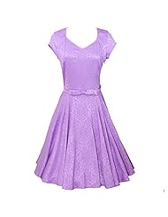 Cotton/Polyester Vintage Sweetheart Full-Skirt  Dress