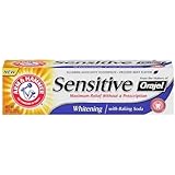 Arm & Hammer Sensitive Toothpaste, Anticavity Fluoride, Whitening, Fresh Mint 4.5 Oz (Pack of 3)