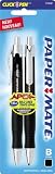 Paper Mate Apex Retractable Bold Tip Ballpoint Pens, 2 Black Ink Pens (1733532)