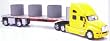 New Ray Kenworth T2000 Truck With Flatbed Trailer 1:32 Scale - New Ray NR-12253