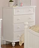 Hillsdale Westfield Kids 4 Drawer Chest in Off-White Finish