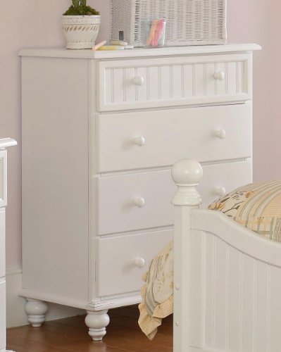 Hillsdale Westfield Kids 4 Drawer Chest in Off-White Finish