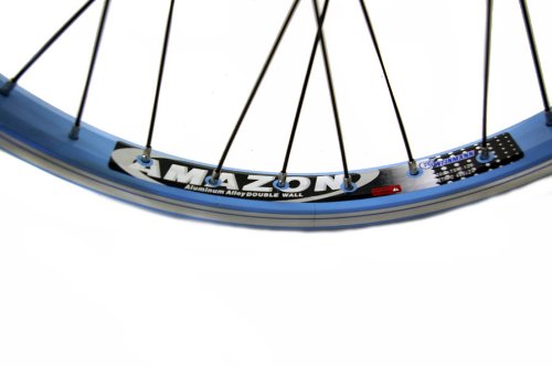 BMX Wheelset Blue 14mm Axles 9T Cassette