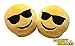 EMOJI SLIDES SLIPPERS CUSHION EMOJI SLIPPERS - BASED IN USA (Kids, SUNGLASSES FACE)