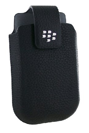 BlackBerry Torch 9800 Series Leather Swivel Holster (Black)