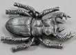 Large Giant Beetle Pewter Belt Buckle