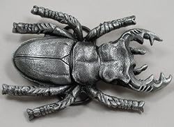 Large Giant Beetle Pewter Belt Buckle