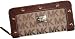 Women's Michael Kors Delancy Continental Signature Logo Jacquard Zip Around Wallet Beige/Ebony/Mocha