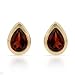 Earrings With 1.65ctw Genuine Garnets Crafted in 14K Yellow Gold Length 8mm