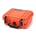 Pelican 1200 Colors Series. Orange with Black Handle & latches. with Foam.