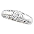 14K White Gold Diamond Engagement Ring - 0.95 Ct.