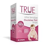 True Ultra Sensitive Ovulation Test Strips (30 pack) Wide Width (3mm). Fertility Test Kit for Home Use, CE Approved
