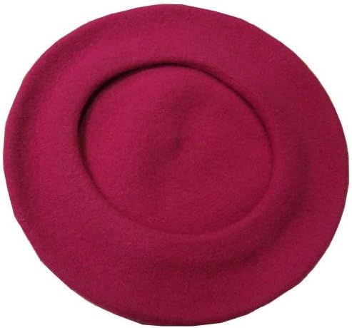 Philadelphia Rapid Transit Traditional French Wool Beret Raspberry