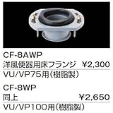 INAX イナックス LIXIL・リクシル トイレ 便器用付属部材 洋風床フランジ 【CF-8AWP】 洋風便器用床フランジ VU/VP75用(樹脂製)